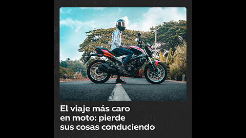 Pierde las llaves y la cartera durante un viaje en moto a gran velocidad