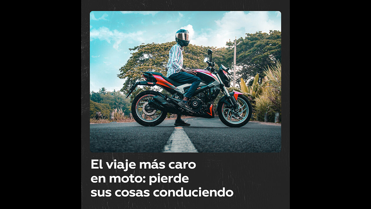 Pierde las llaves y la cartera durante un viaje en moto a gran velocidad