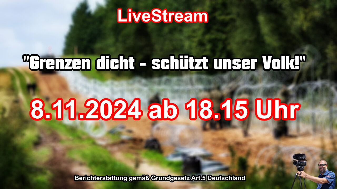 Live Stream on 8.11.2024 from HEIDENAU Reporting according to Basic Law Art.5 Germany