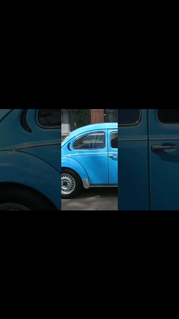 FUSCA AZUL PLACA PRETA