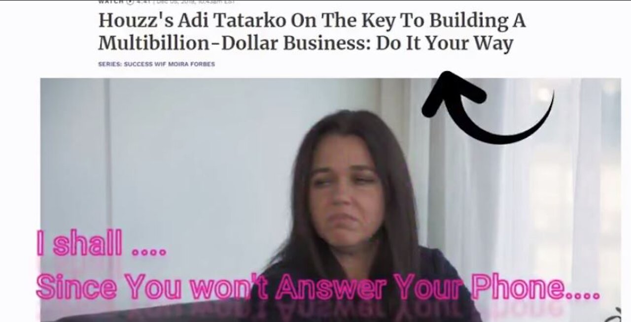 1 of 21 ways Adi Tatarko is Lost with-in Her Own destruction