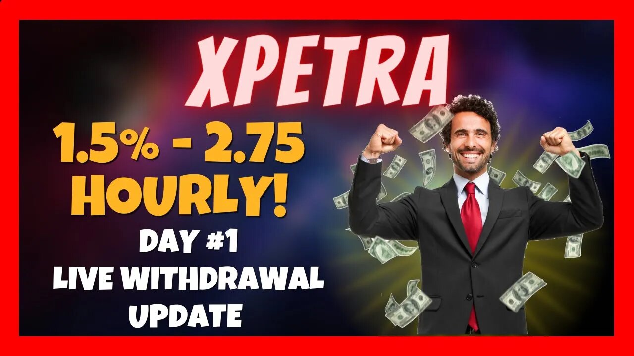 XPETRA Live Withdrawal 📈 1.5% - 2.75% HOURLY 🚀 NEW High Risk High Reward Site 💰