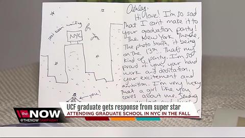 UCF graduate gets response from super star