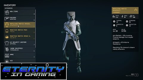 Starfield - Mantis Mission - Best Early Armor, Weapon, & Ship - Mantis Spacesuit - Razorleaf Ship