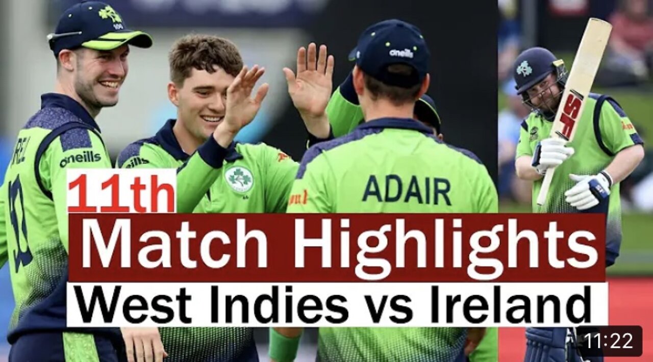 Cricbuzz | West Indies vs Ireland | Best Moments & Highlight