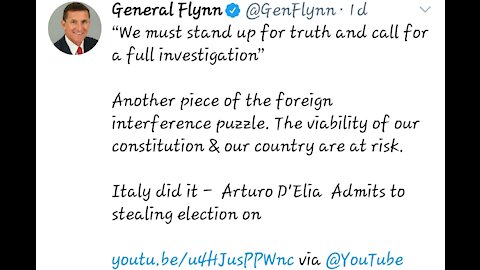 #generalmikeflynn validates #Italygate