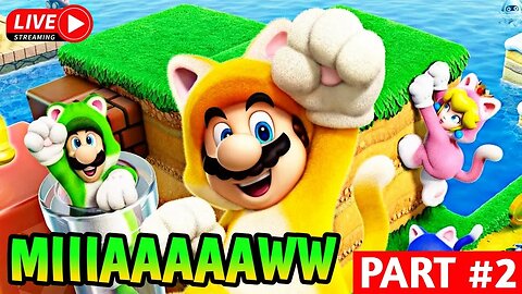 Mario dan lainnya beruba jadi kucing |super mario 3d world + bowser fury