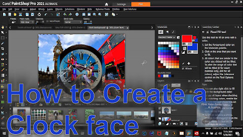 How to Create a digital clock face with Paint Shop Pro