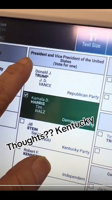 Kentucky voting machines are REFUSING to let voters select Donald Trump’s name!...