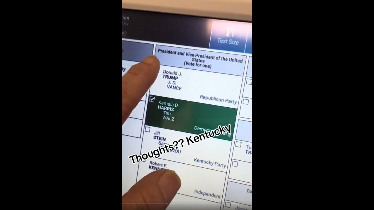 Kentucky voting machines are REFUSING to let voters select Donald Trump’s name!...