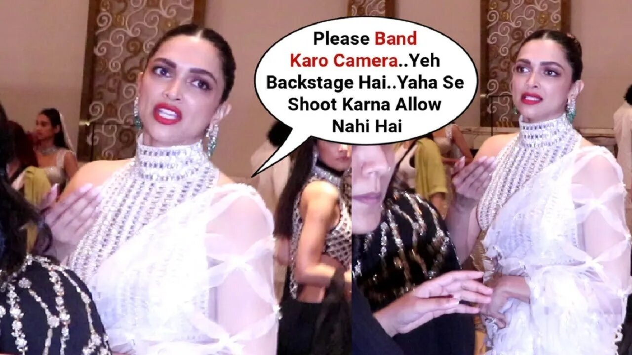 Deepika Padukone Angry On Media For Coming Backstage At Manish Malhotra Fashion Show 2023 💝📸