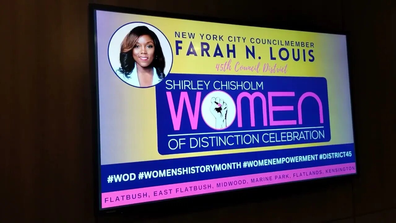 The Shirley Chisholm Women of Distinction celebration 3/27 hosted by @FarahNLouis @CMFarahLouis