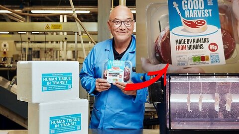 il cannibalismo di carne umana come cibo miracoloso e soluzione ai problemi nella futura crisi alimentare LO SCONVOLGENTE DOCUMENTARIO THE BRITISH MIRACLE MEAT DI GREGG WALLACE SULL'INDUSTRIA DELLA CARNE UMANA FATTA IN LABORATORIO