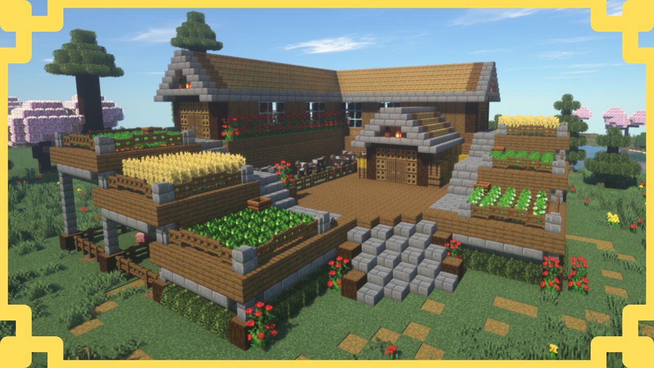 How to Build a Mega Base Spruce Farmhouse in Minecraft