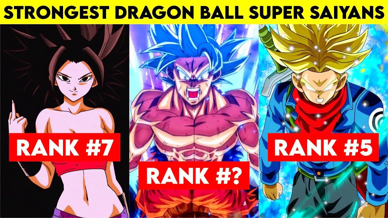 Top 10 Strongest Saiyans In Dragon Ball Super ANIME