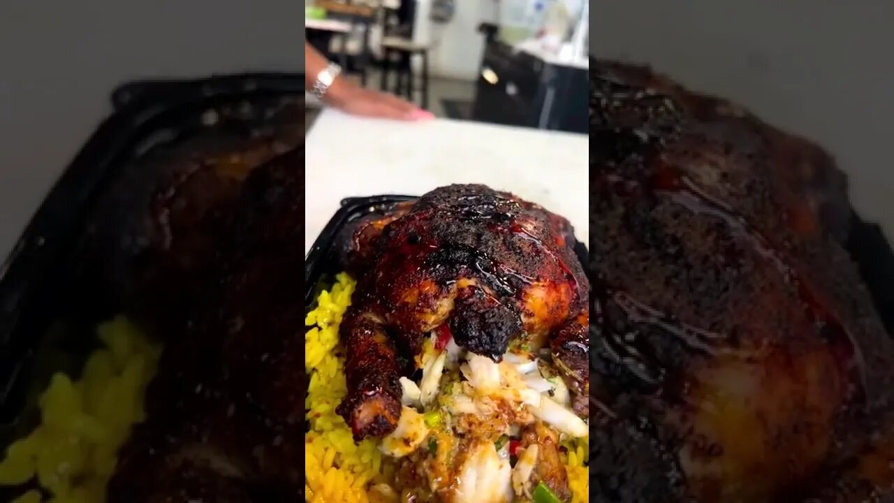 Crab stuffed rotisserie hen | @teamshareef on IG 🦀🇺🇸🍺 #shorts #crab