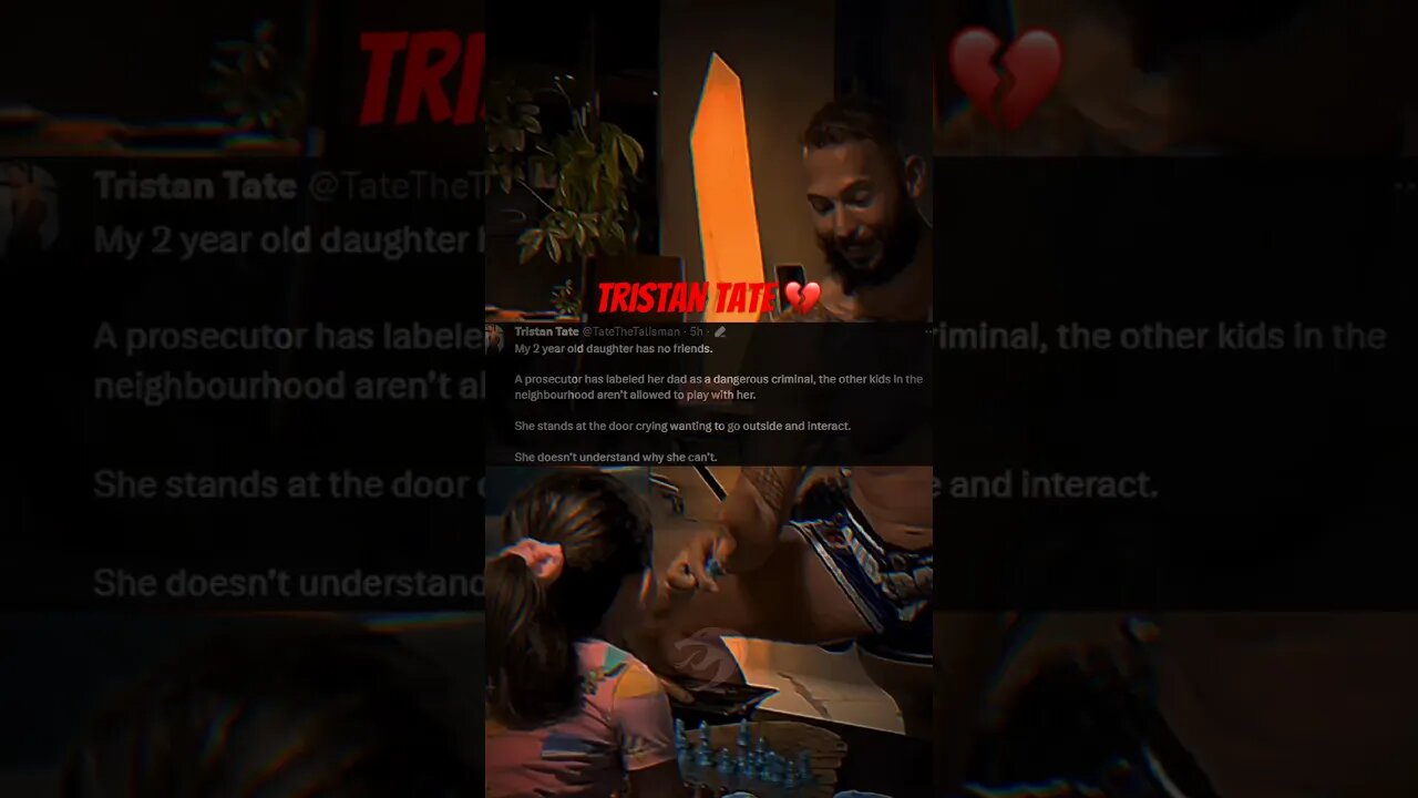 Tristan Tate HeartBreaking 💔 #sadstatus #shorts #andrewtate