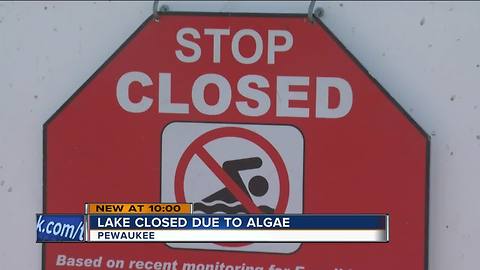 Pewaukee beach shut down because of potentially dangerous algae