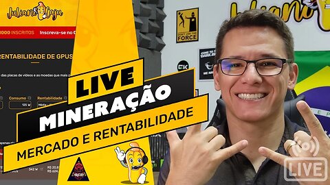 📽️ LIVE! BATE PAPO E TIRA DÚVIDAS - MINERAÇÃO, MERCADO E RENTABILIDADE ATUAL