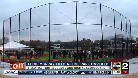 Cal Ripken Sr. Foundation, BGE Unveil Eddie Murray Field at BGE Park in west Baltimore