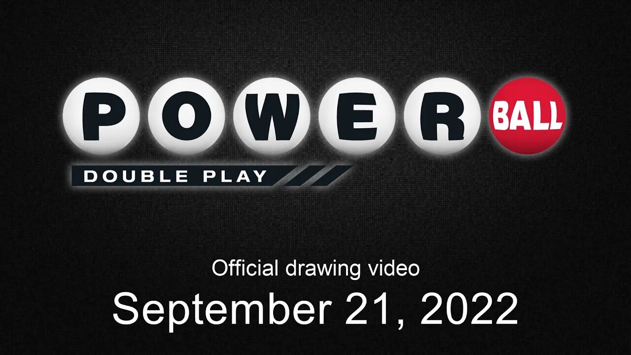 Powerball Double Play drawing for September 21, 2022