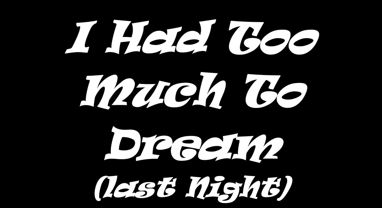 1966 - I Had Too Much to Dream (Last Night) Electric Prunes lyric 💫