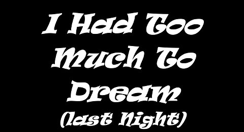 1966 - I Had Too Much to Dream (Last Night) Electric Prunes lyric 💫