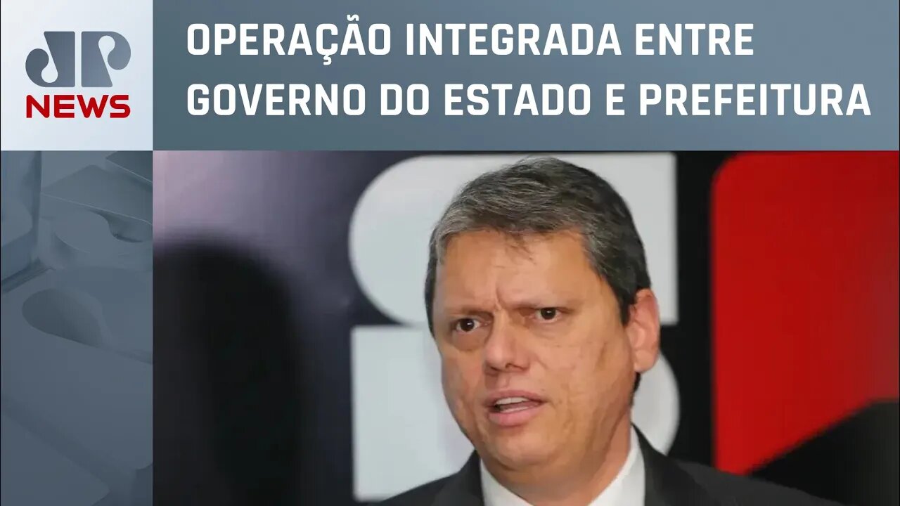 Tarcísio de Freitas promete mais policiamento na Cracolândia