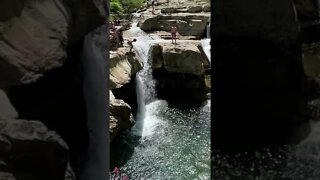 Backflip from SCARY Waterfall #cliffdiving