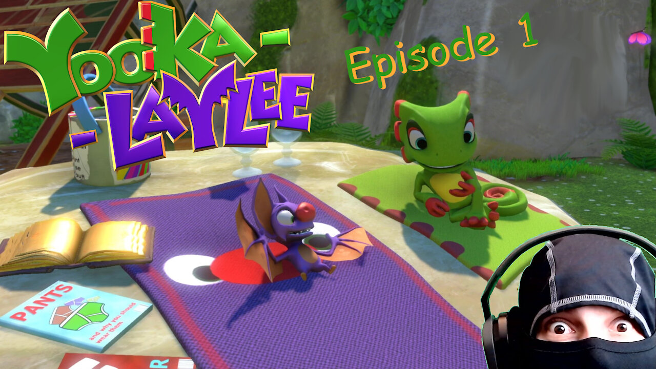 Yooka-Laylee - Blind Let's Play - Episode 1 (Rolling Around at the Speed of Sound)