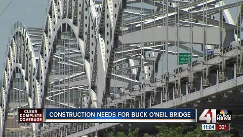 Construction needs for Buck O'Neil Bridge