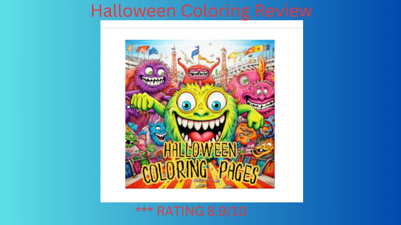 Halloween Coloring Pages Demo, How To Work!