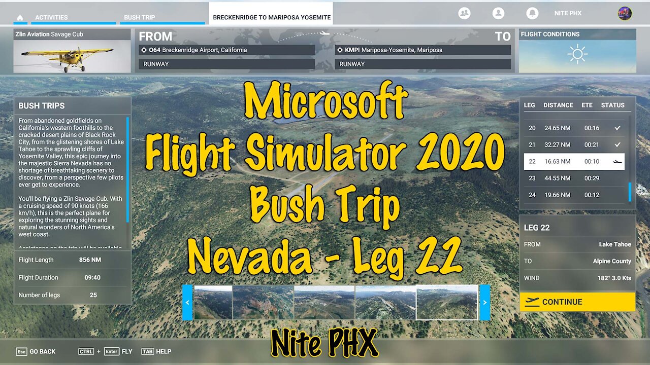 MSFS2020 - Bush Trip - Nevada - Leg 22