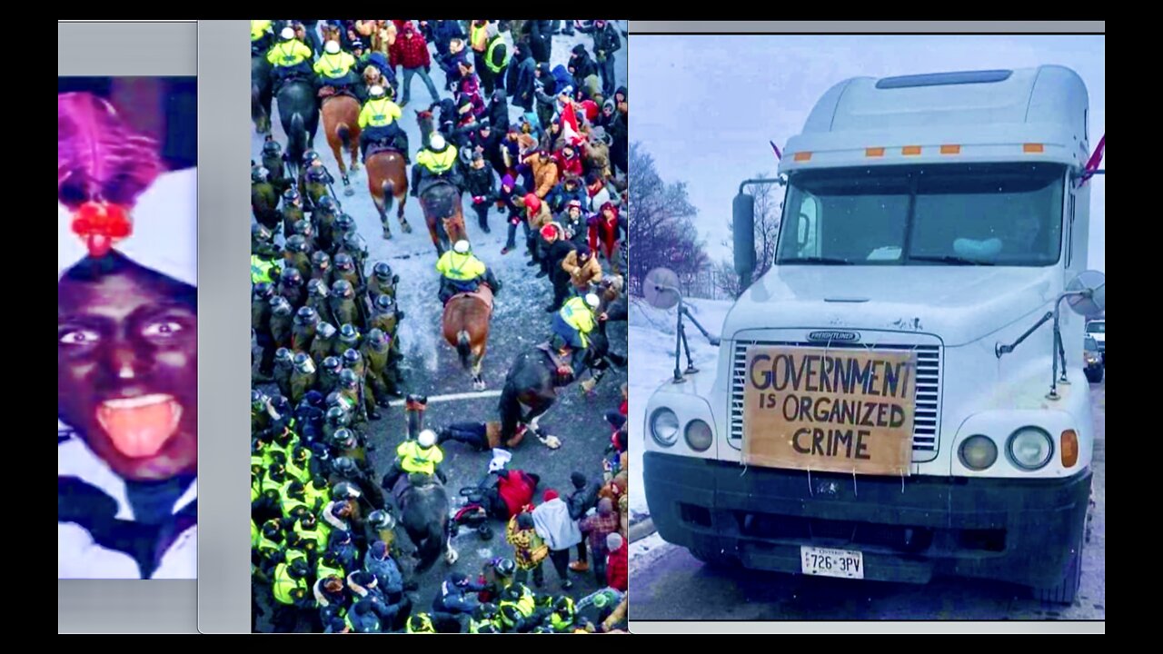 Terrorist Police Attack Peaceful Canada Freedom Convoy Protesters Justin Castro Trudeau Exposed