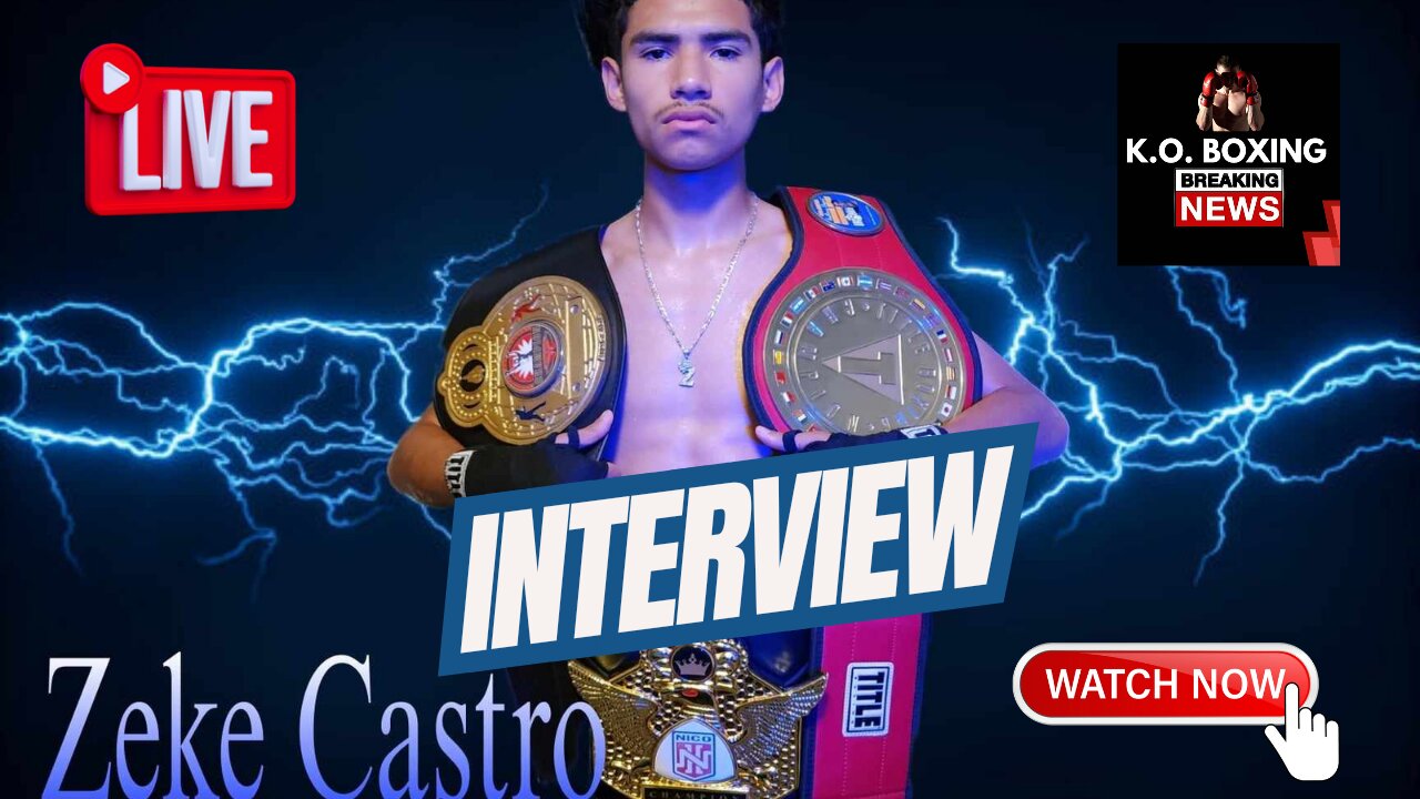 LIVE INTERVIEW- "ZEKE CASTRO" STAR AMATEUR BOXER