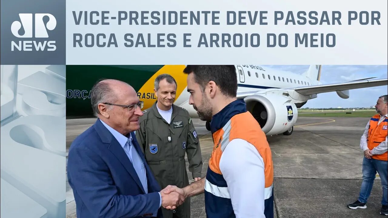 Alckmin chega ao Rio Grande do Sul para visitar cidades atingidas por ciclone