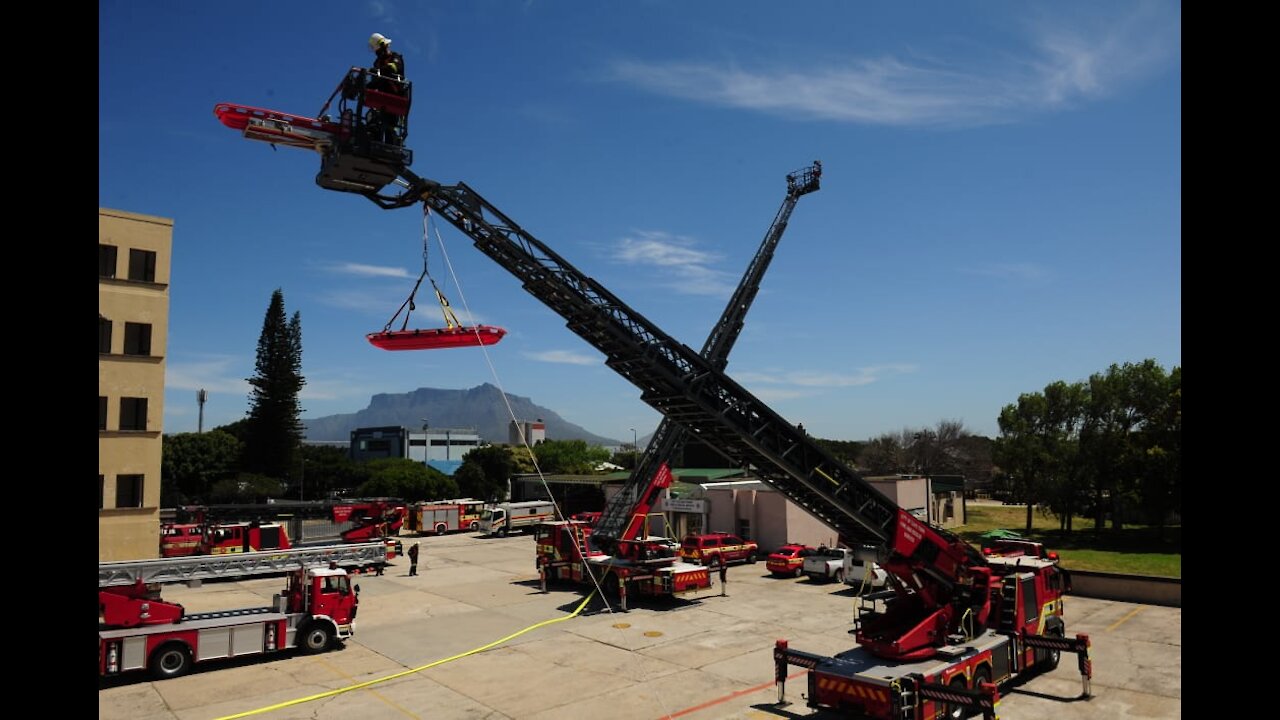 The City’s Fire and Rescue Service displayed the new Rosenbauer Metz Turntable Ladder L56