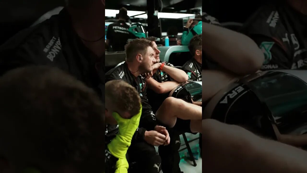 TRISTEZAšRUSSEL E ALEGRIAšHAMILTON NO BOX MERCEDES #Shorts #lewishamilton #georgerussell