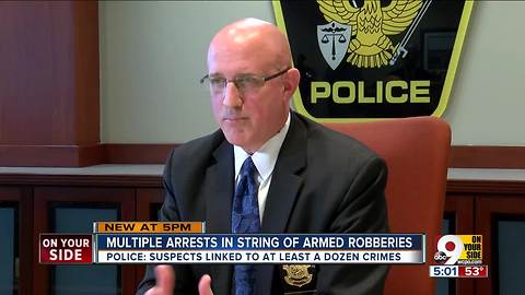 Multiple arrests in string of armed robberies