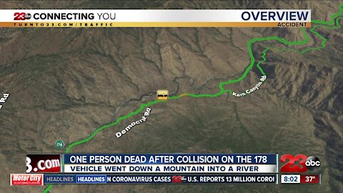 One person dead after collision on the 178