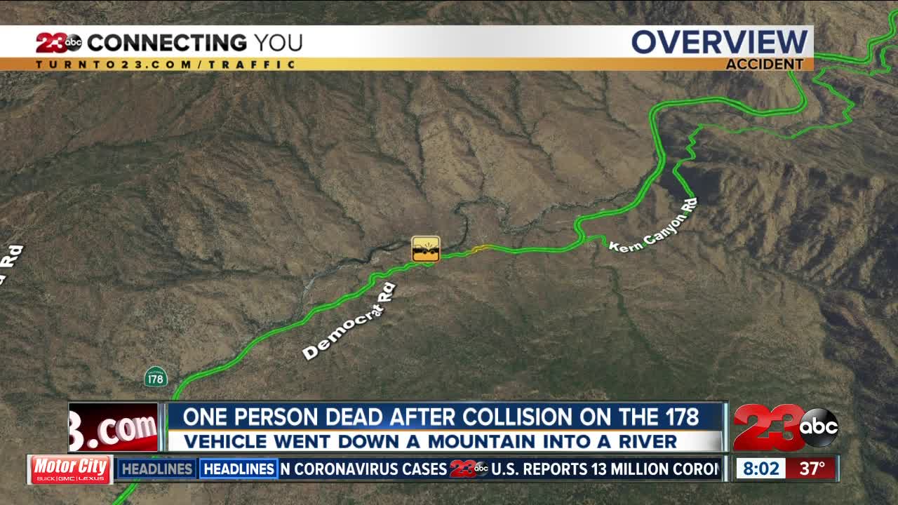 One person dead after collision on the 178