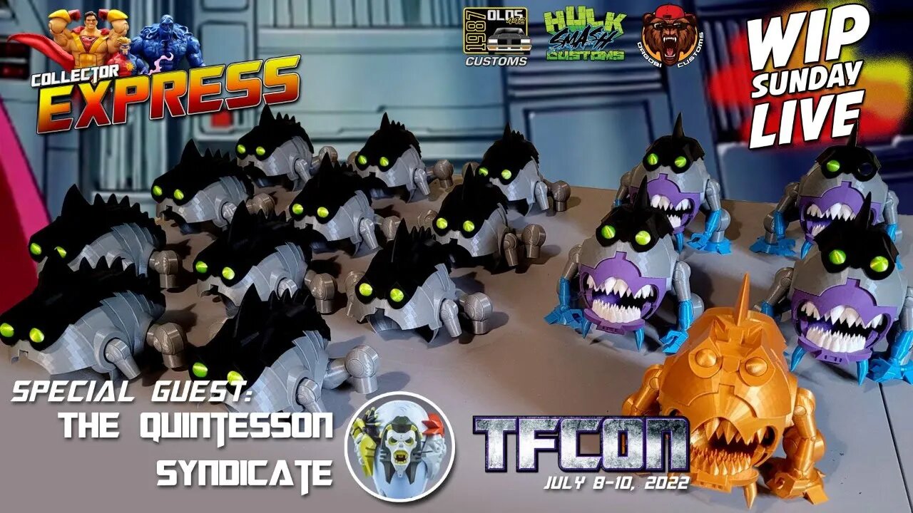 Customizing WIP Sunday Live - Episode #14 - TFcon - Feed them to the Sharkticons - 3D Printing