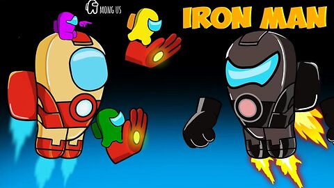 among us vs iron man black Fight