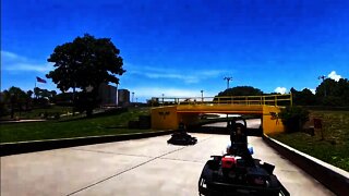 Riding the Hidden Lagoon Super Racetrack Go Karts in Panama City Beach