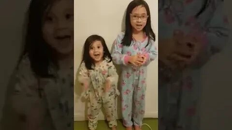 Two cute sweethearts sing nursery rhymes- cuteness overload