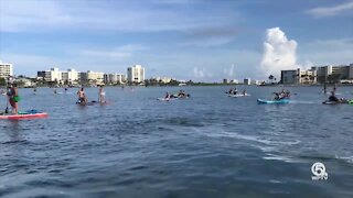 Volunteers clean up the Intracoastal