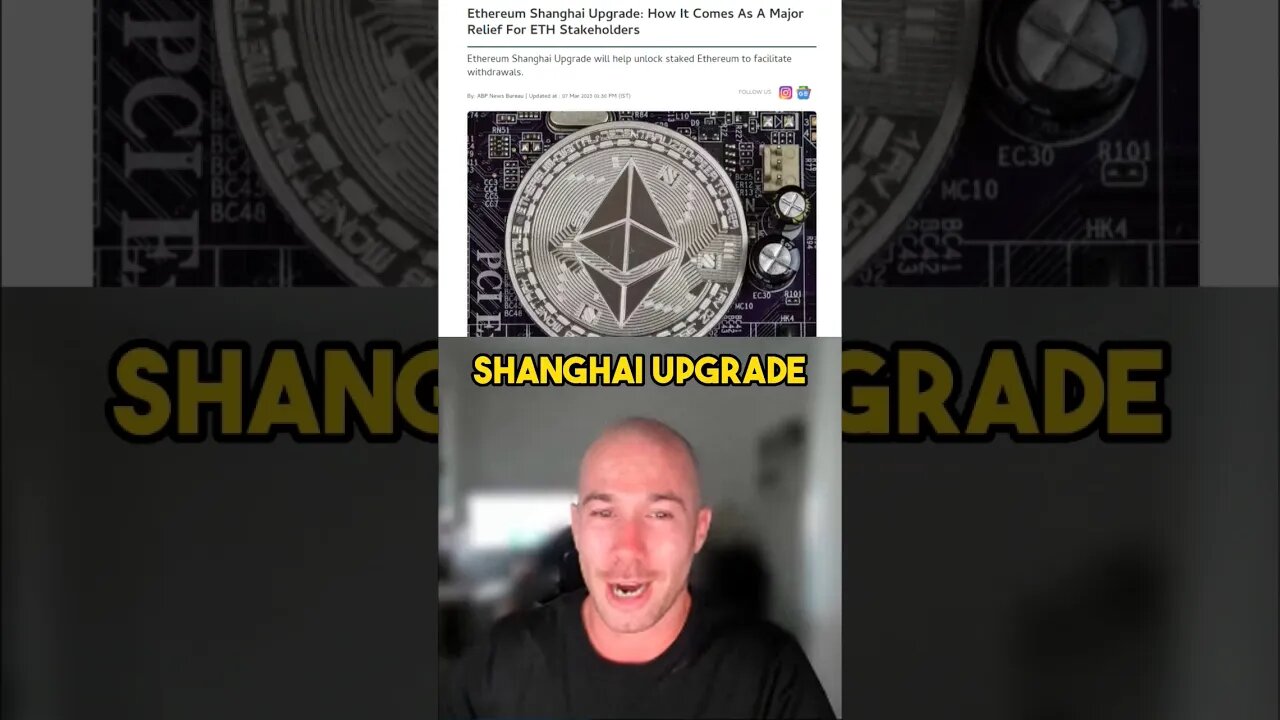 Ethereum shadow fork imminent for shanghai upgrade #eth #upgrade #shanghaiupgrade #blockchain