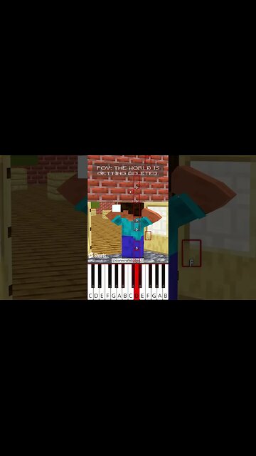 POV: The world is getting Deleted (@stonecraftstudios23) Minecraft - Octave Piano Tutorial