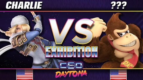 Sheik (Charlie) vs. Donkey Kong (???) - SSBU Demo - CEO 2018