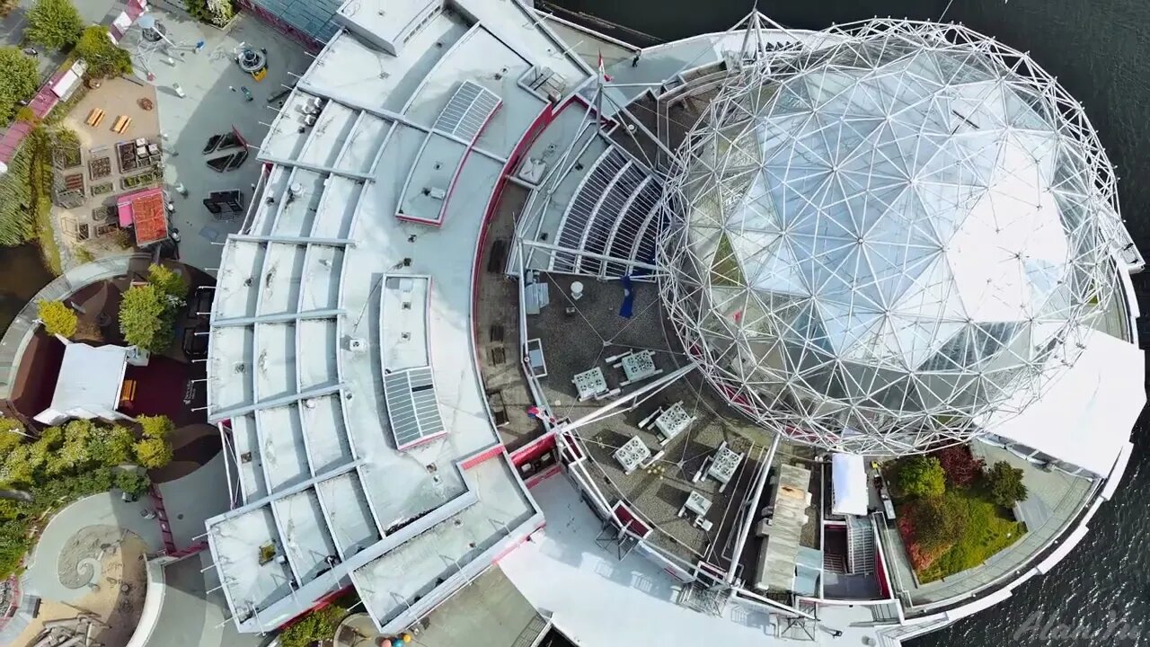 Vancouver BC Canada Drone View